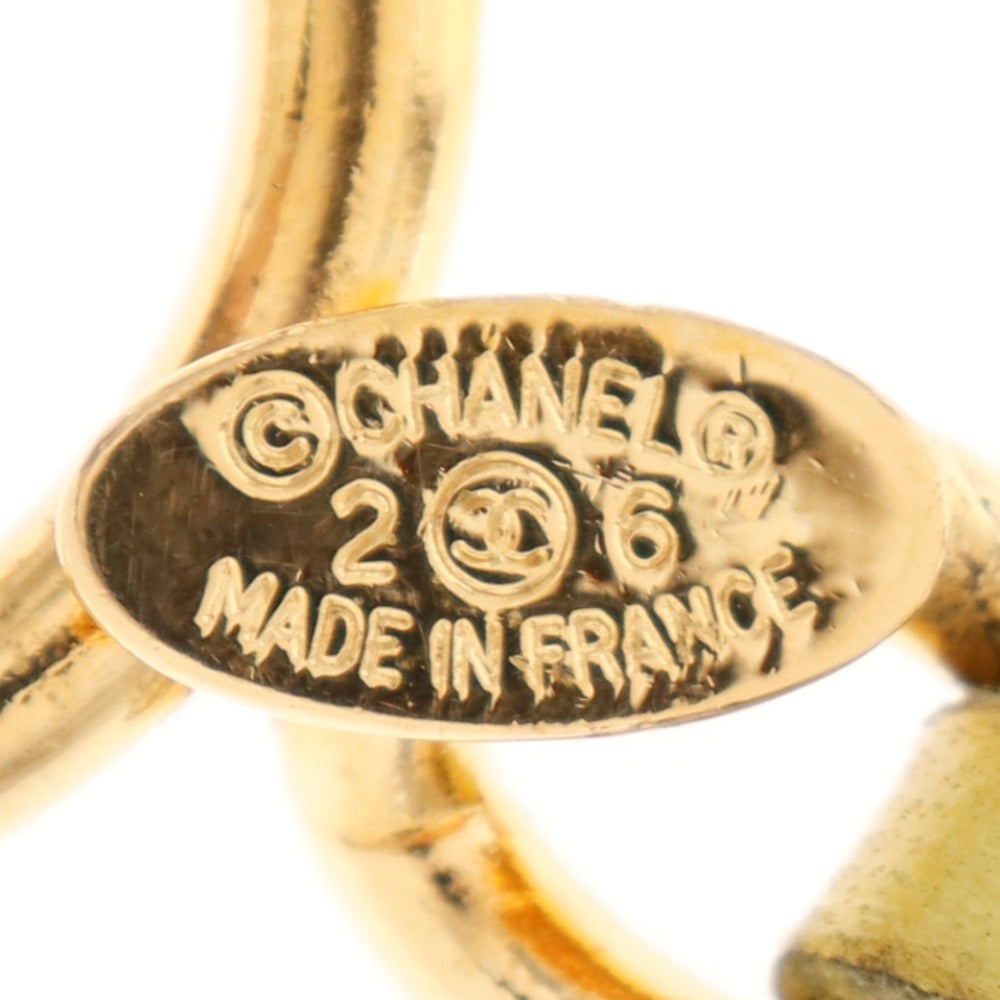 CHANEL bracelet Plated Gold , Leather Gold / yellow Women Used Authentic
