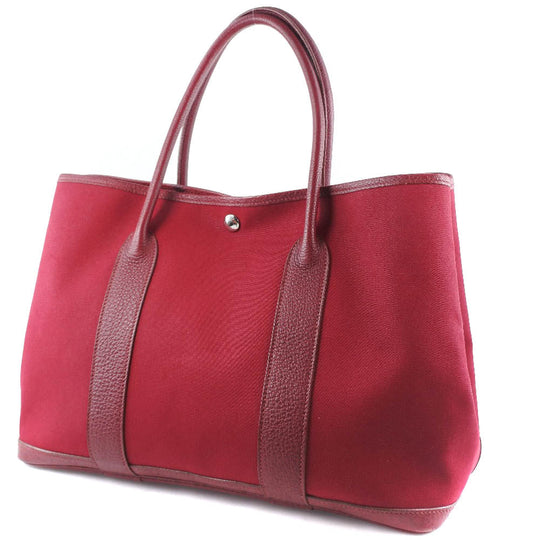 HERMES Handbag Towar Officier Red Garden party PM Women Used Authentic