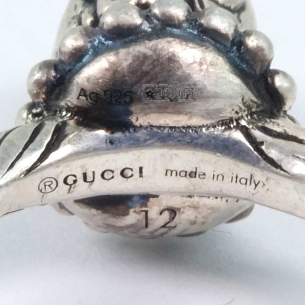 GUCCI Ring Silver Silver ANGER FOREST unisex(Unisex) 12 Used Authentic