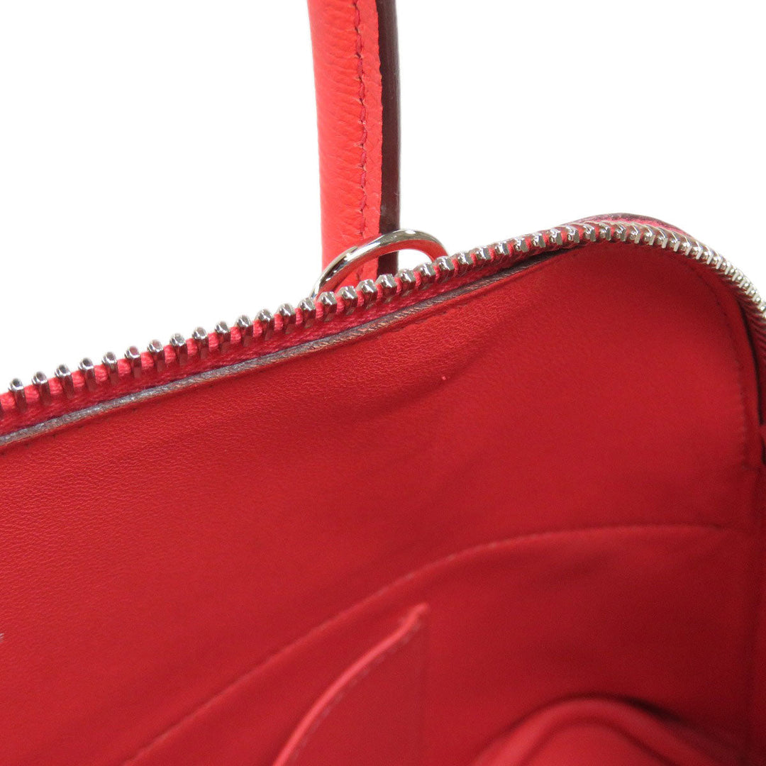 HERMES Handbag Epsom Red Bolide 27 SilverMetal Women Used Authentic