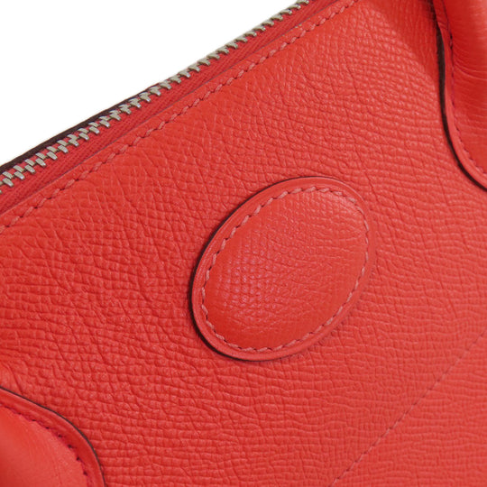 HERMES Handbag Epsom Red Bolide 27 SilverMetal Women Used Authentic