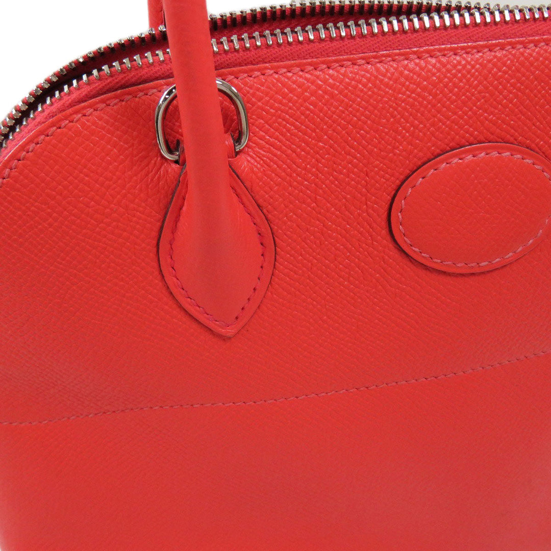 HERMES Handbag Epsom Red Bolide 27 SilverMetal Women Used Authentic