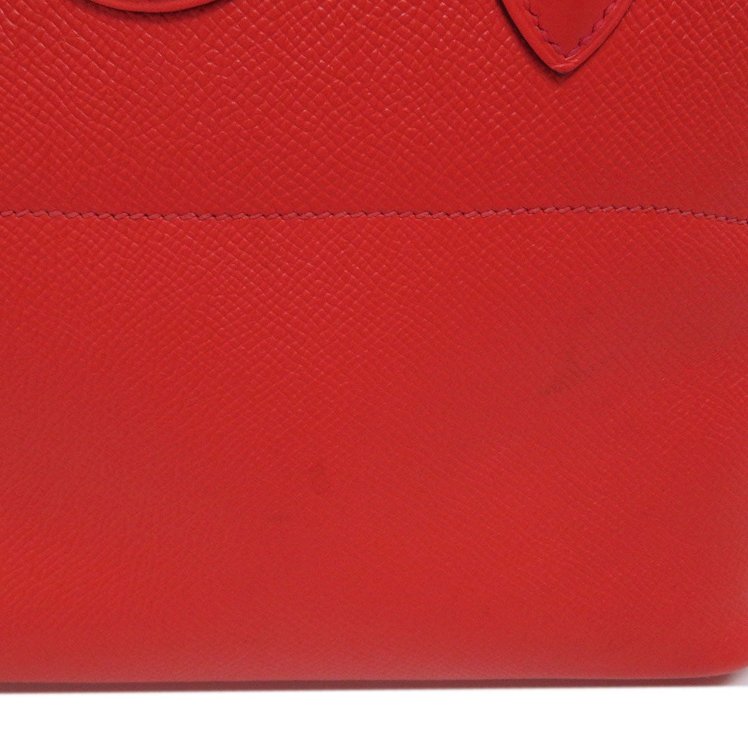 HERMES Handbag Epsom Red Bolide 27 SilverMetal Women Used Authentic