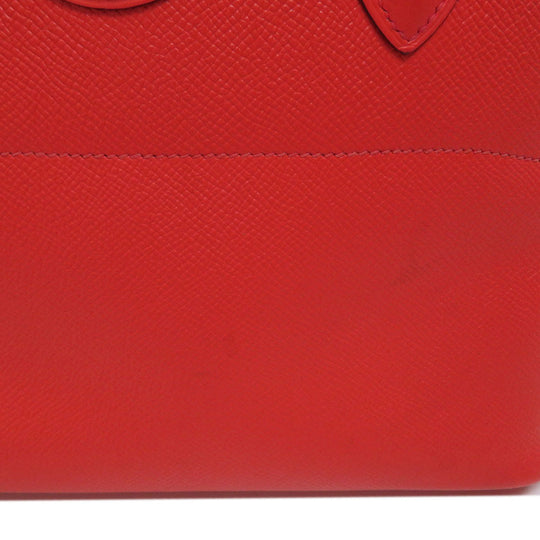 HERMES Handbag Epsom Red Bolide 27 SilverMetal Women Used Authentic