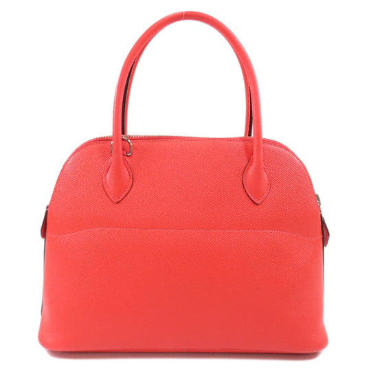 HERMES Handbag Epsom Red Bolide 27 SilverMetal Women Used Authentic
