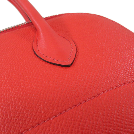 HERMES Handbag Epsom Red Bolide 27 SilverMetal Women Used Authentic