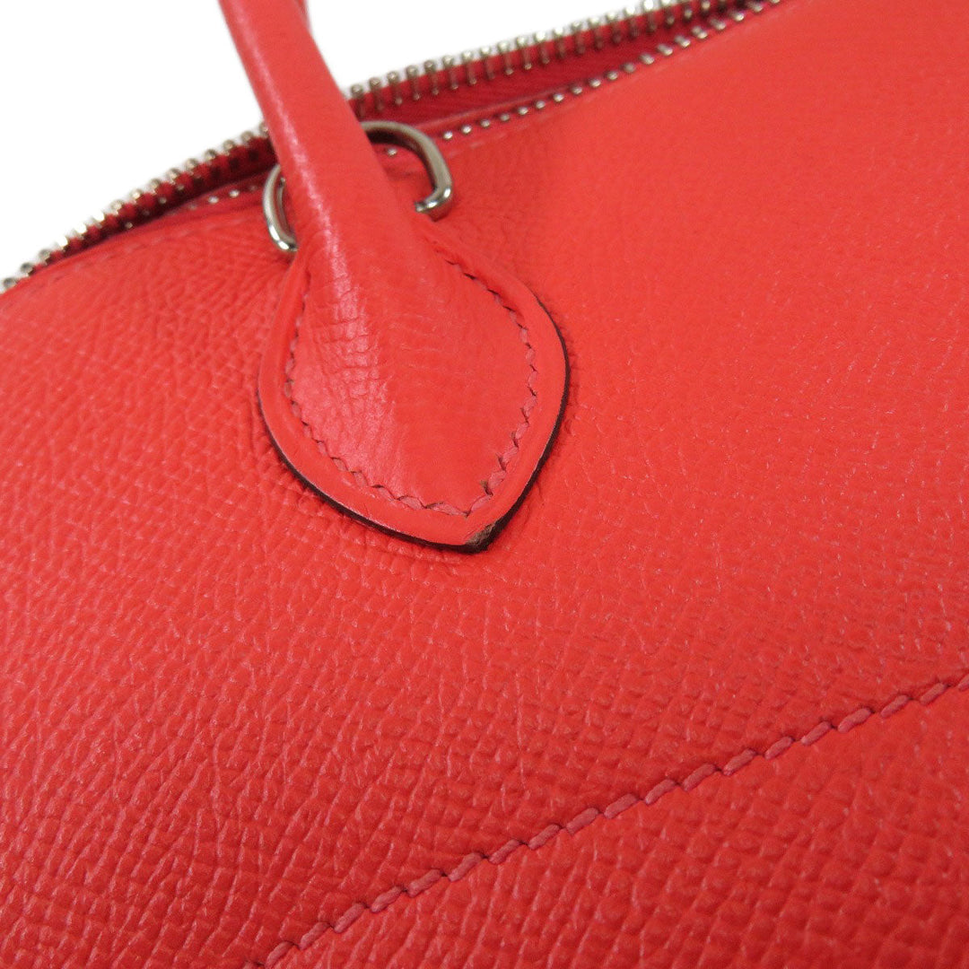 HERMES Handbag Epsom Red Bolide 27 SilverMetal Women Used Authentic
