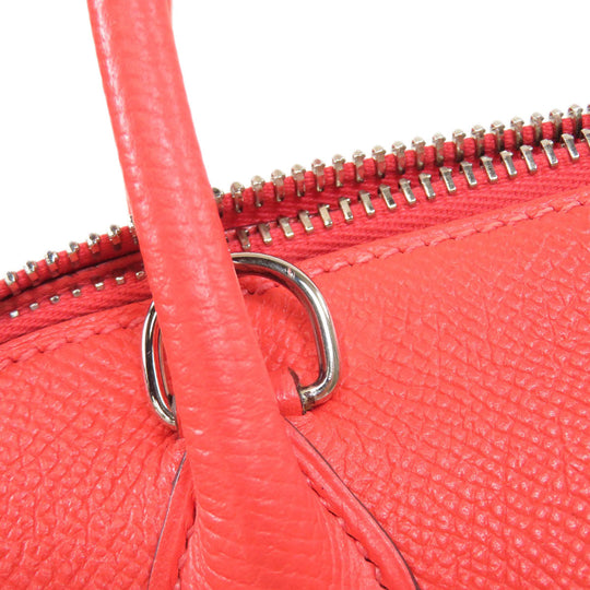 HERMES Handbag Epsom Red Bolide 27 SilverMetal Women Used Authentic