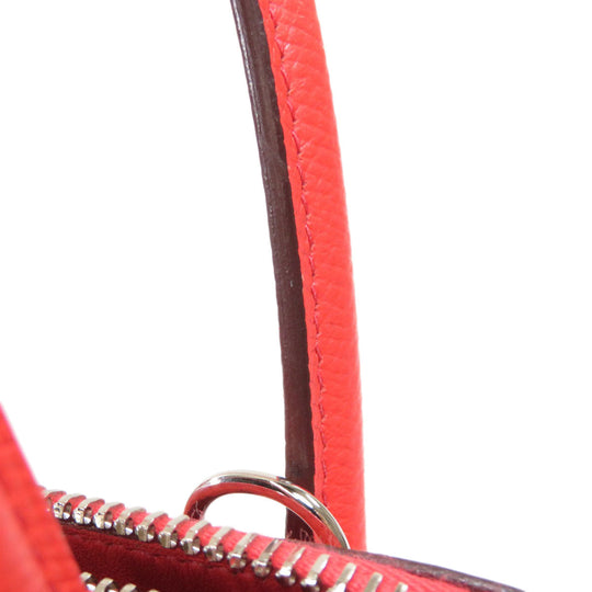 HERMES Handbag Epsom Red Bolide 27 SilverMetal Women Used Authentic