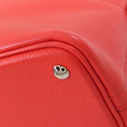 HERMES Handbag Epsom Red Bolide 27 SilverMetal Women Used Authentic