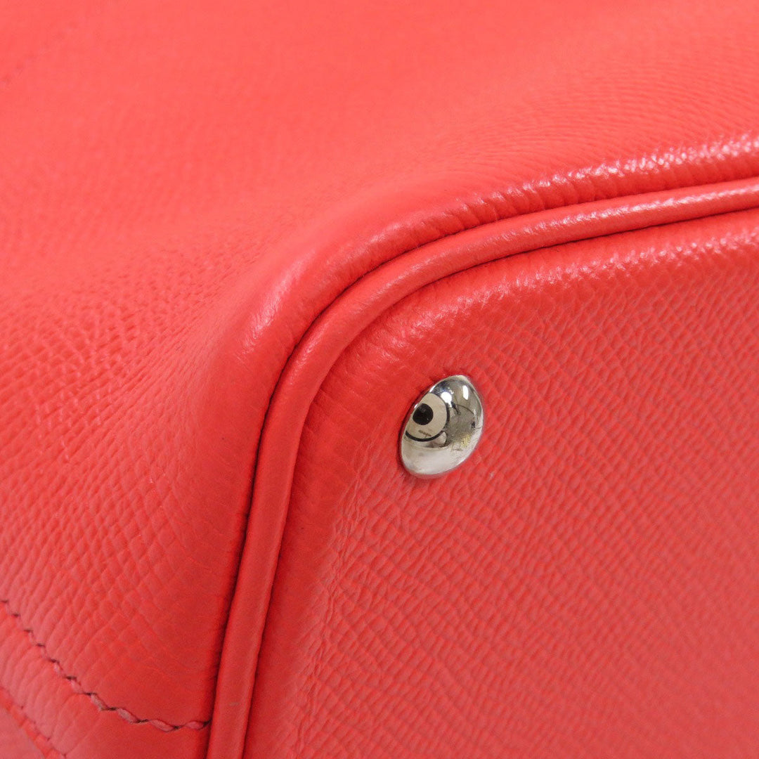 HERMES Handbag Epsom Red Bolide 27 SilverMetal Women Used Authentic