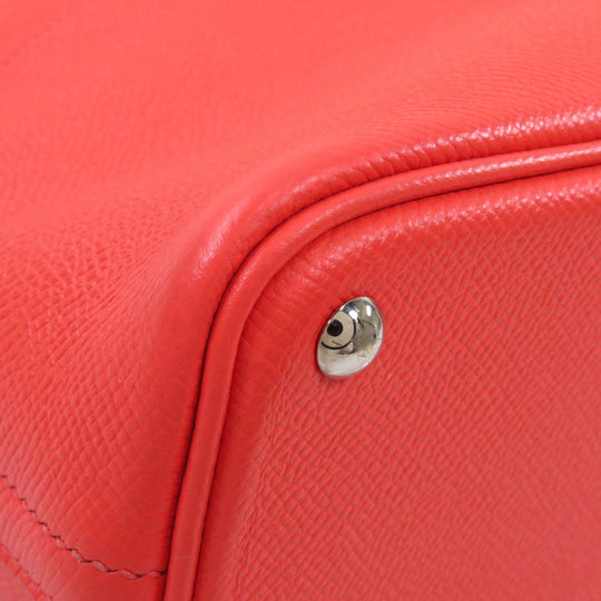 HERMES Handbag Epsom Red Bolide 27 SilverMetal Women Used Authentic