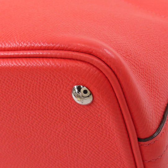 HERMES Handbag Epsom Red Bolide 27 SilverMetal Women Used Authentic