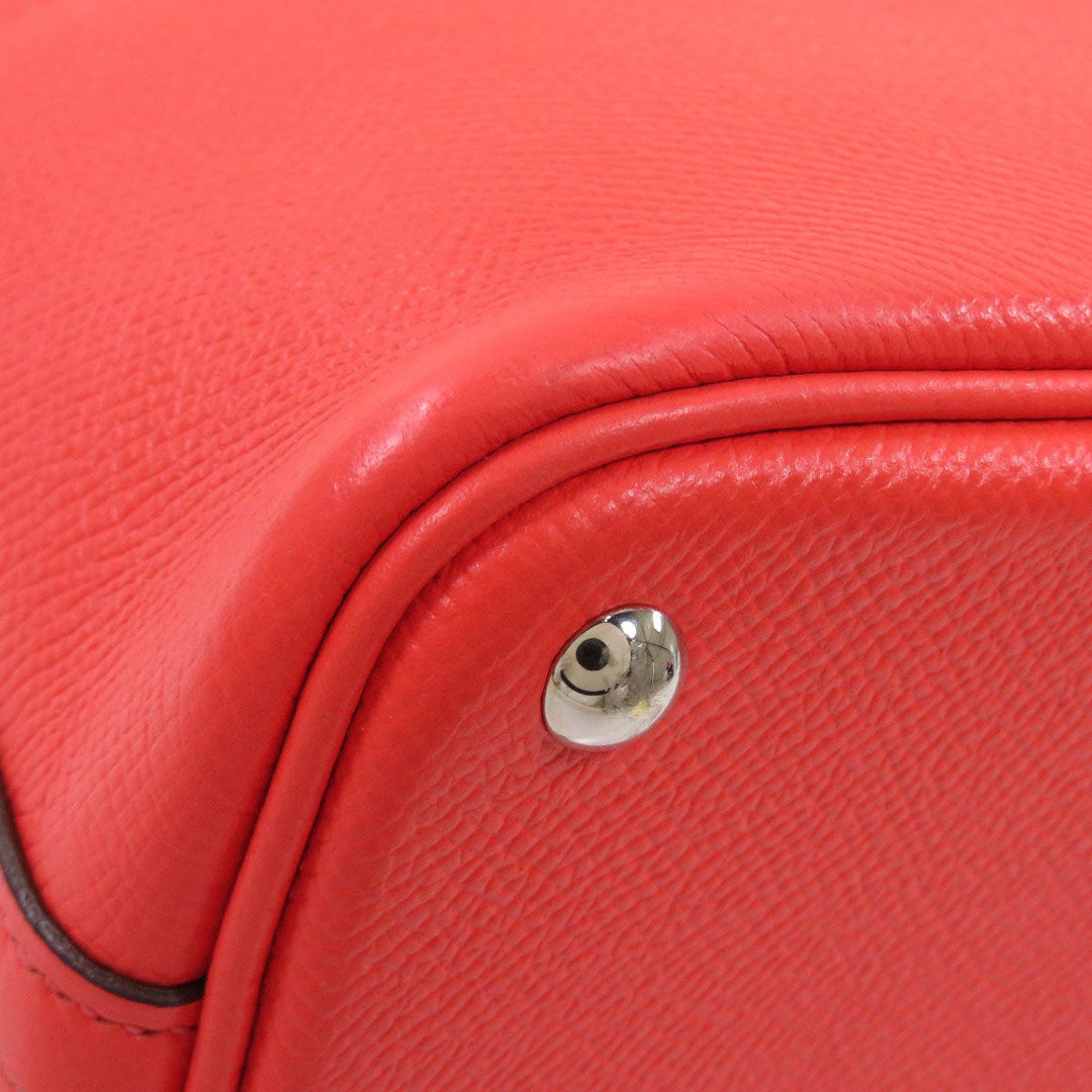 HERMES Handbag Epsom Red Bolide 27 SilverMetal Women Used Authentic