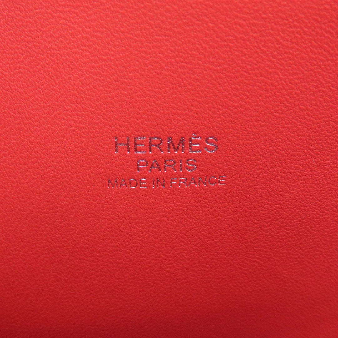HERMES Handbag Epsom Red Bolide 27 SilverMetal Women Used Authentic