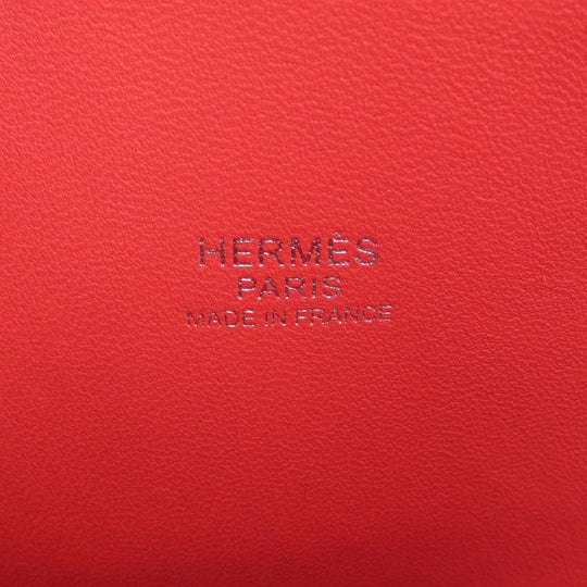 HERMES Handbag Epsom Red Bolide 27 SilverMetal Women Used Authentic