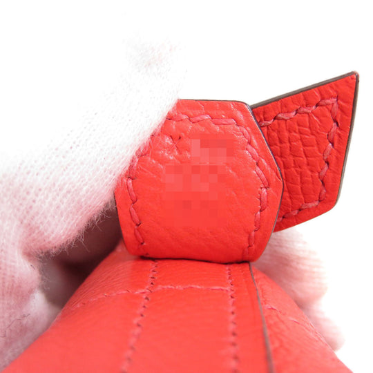 HERMES Handbag Epsom Red Bolide 27 SilverMetal Women Used Authentic