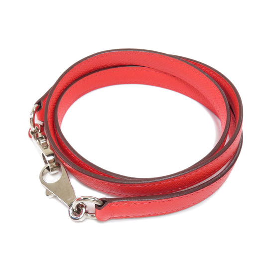 HERMES Handbag Epsom Red Bolide 27 SilverMetal Women Used Authentic