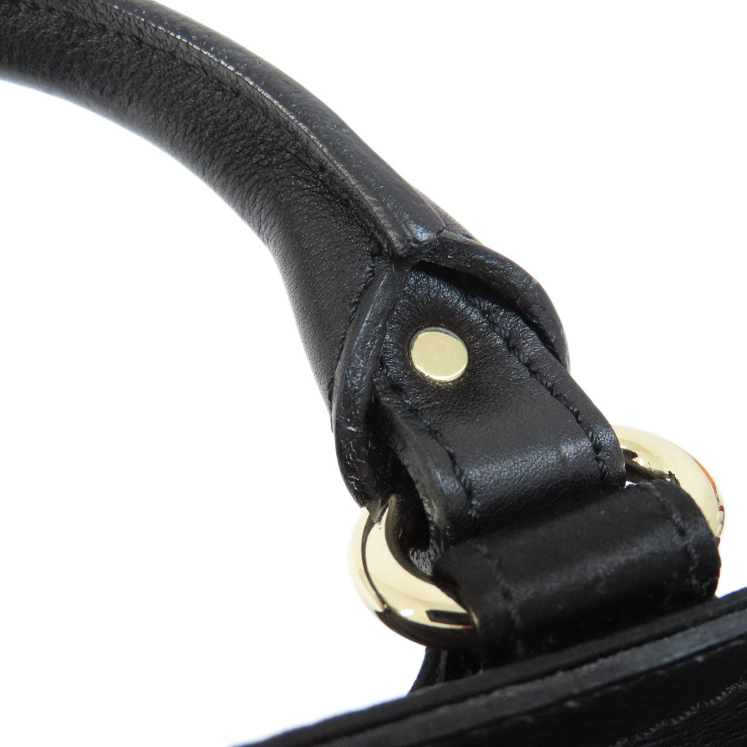 CELINE Handbag Satin black Mini boogie bag