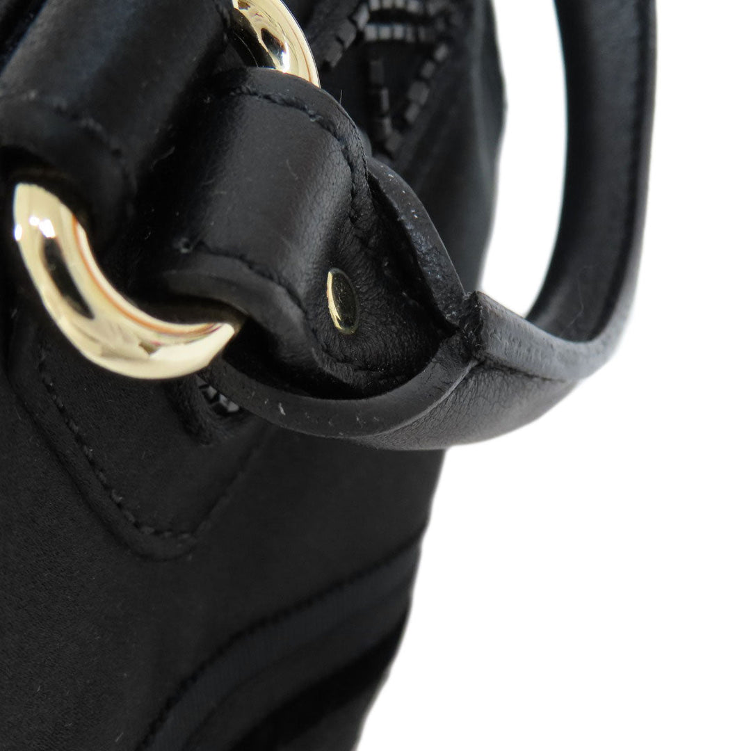 CELINE Handbag Satin black Mini boogie bag