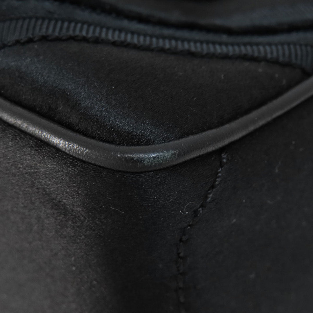 CELINE Handbag Satin black Mini boogie bag