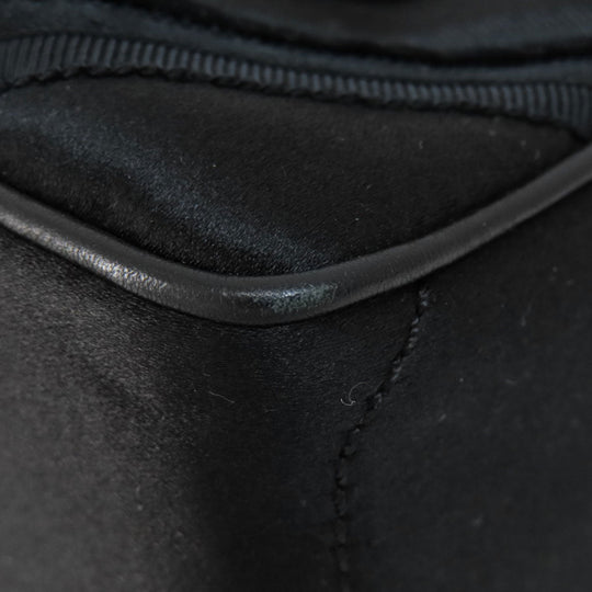 CELINE Handbag Satin black Mini boogie bag