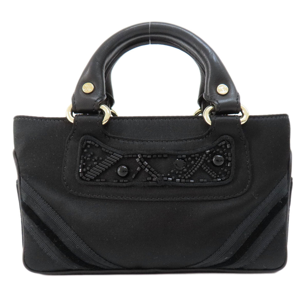 CELINE Handbag Satin black Mini boogie bag