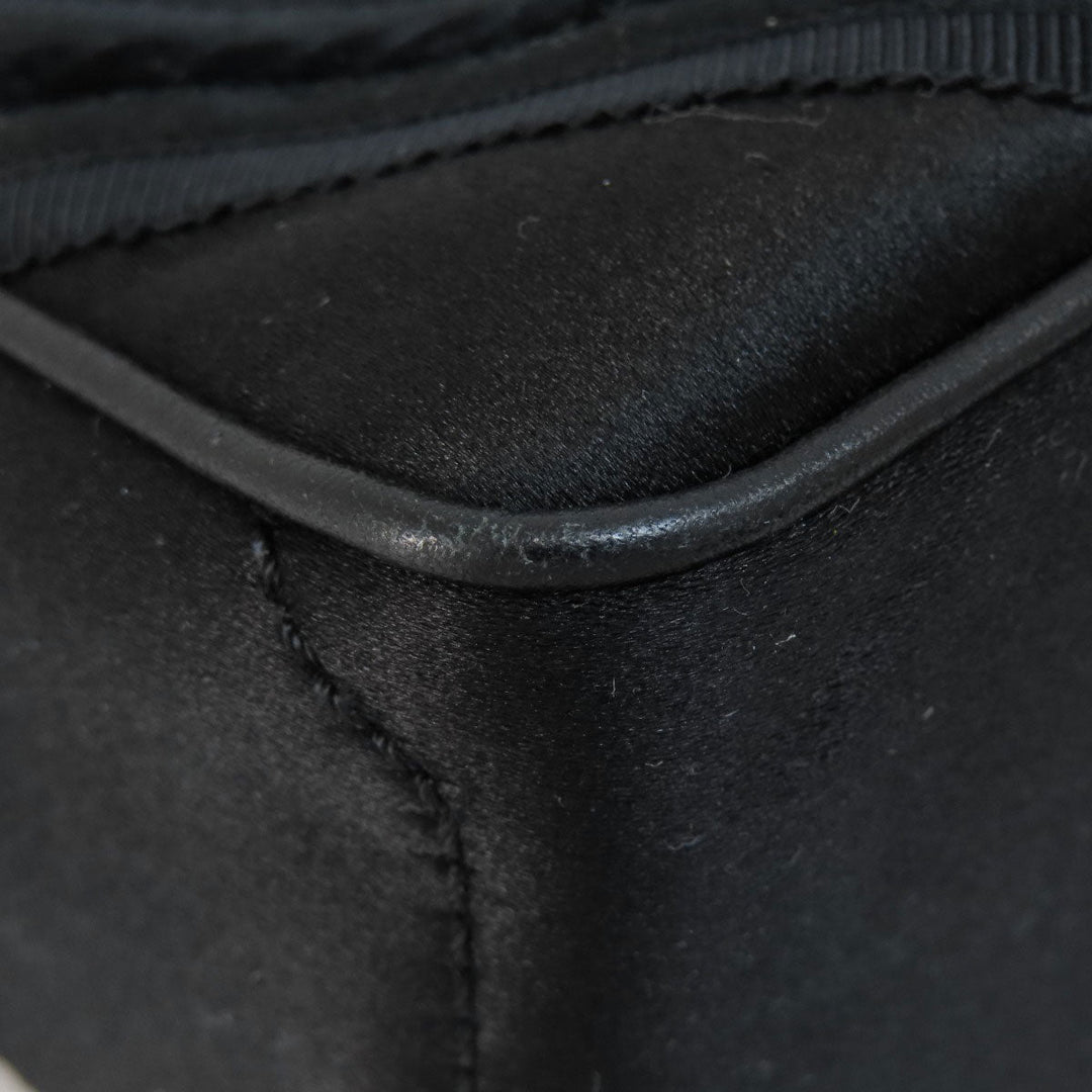CELINE Handbag Satin black Mini boogie bag