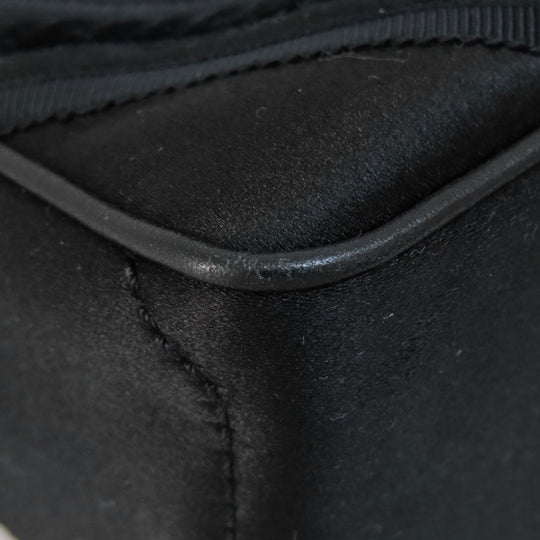 CELINE Handbag Satin black Mini boogie bag
