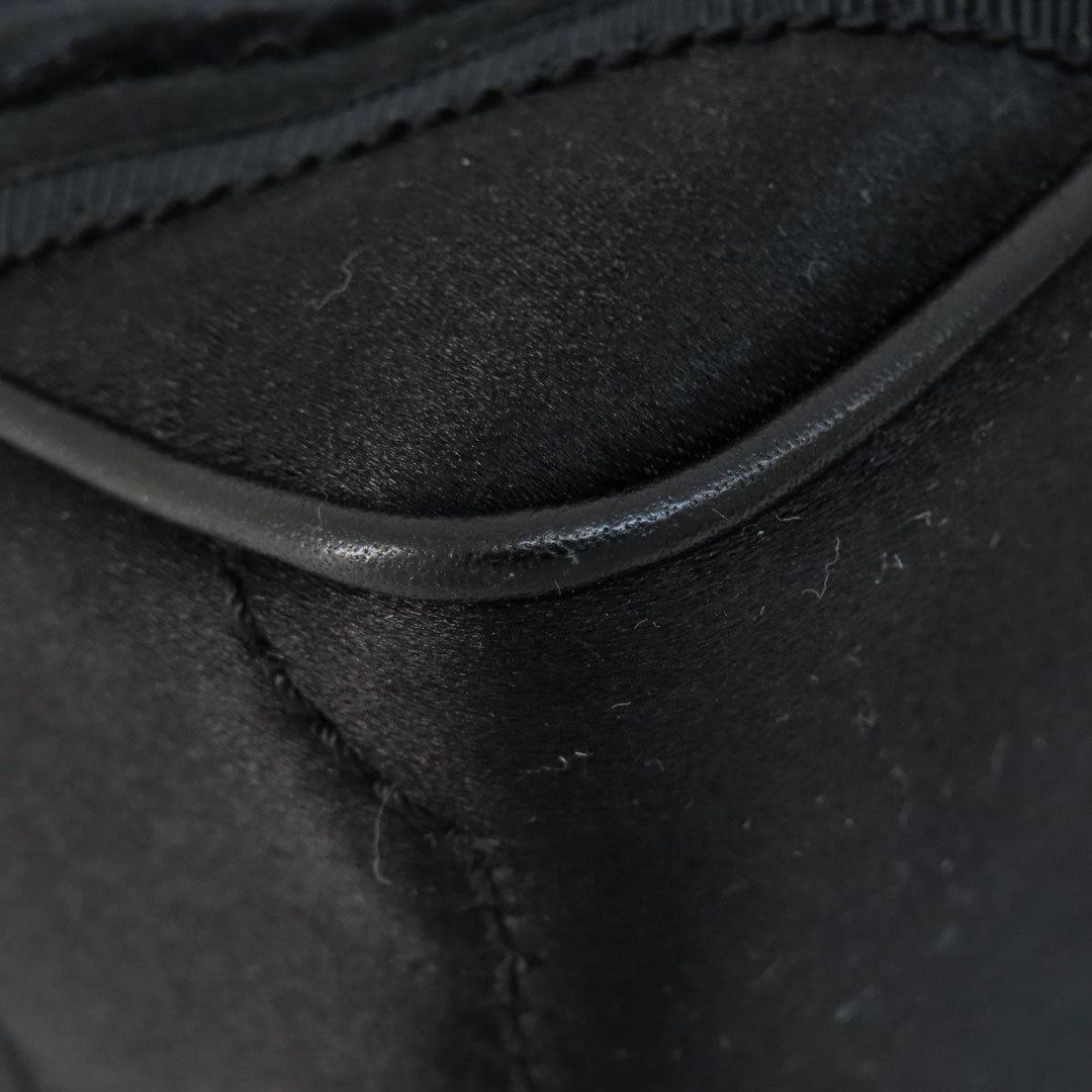 CELINE Handbag Satin black Mini boogie bag