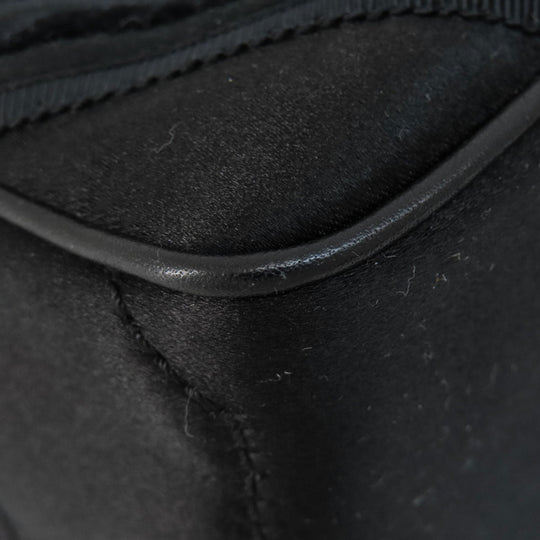 CELINE Handbag Satin black Mini boogie bag