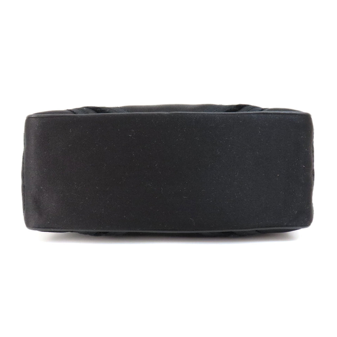 CELINE Handbag Satin black Mini boogie bag