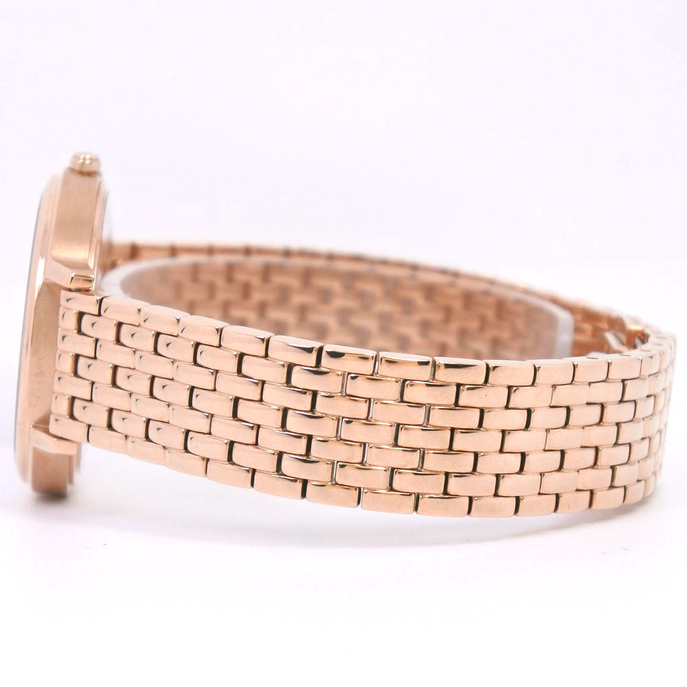 Emporio Armani Watches Quartz AR-80043 Stainless Steel Pink gold Pierce set Black shell dial Women Used Authentic