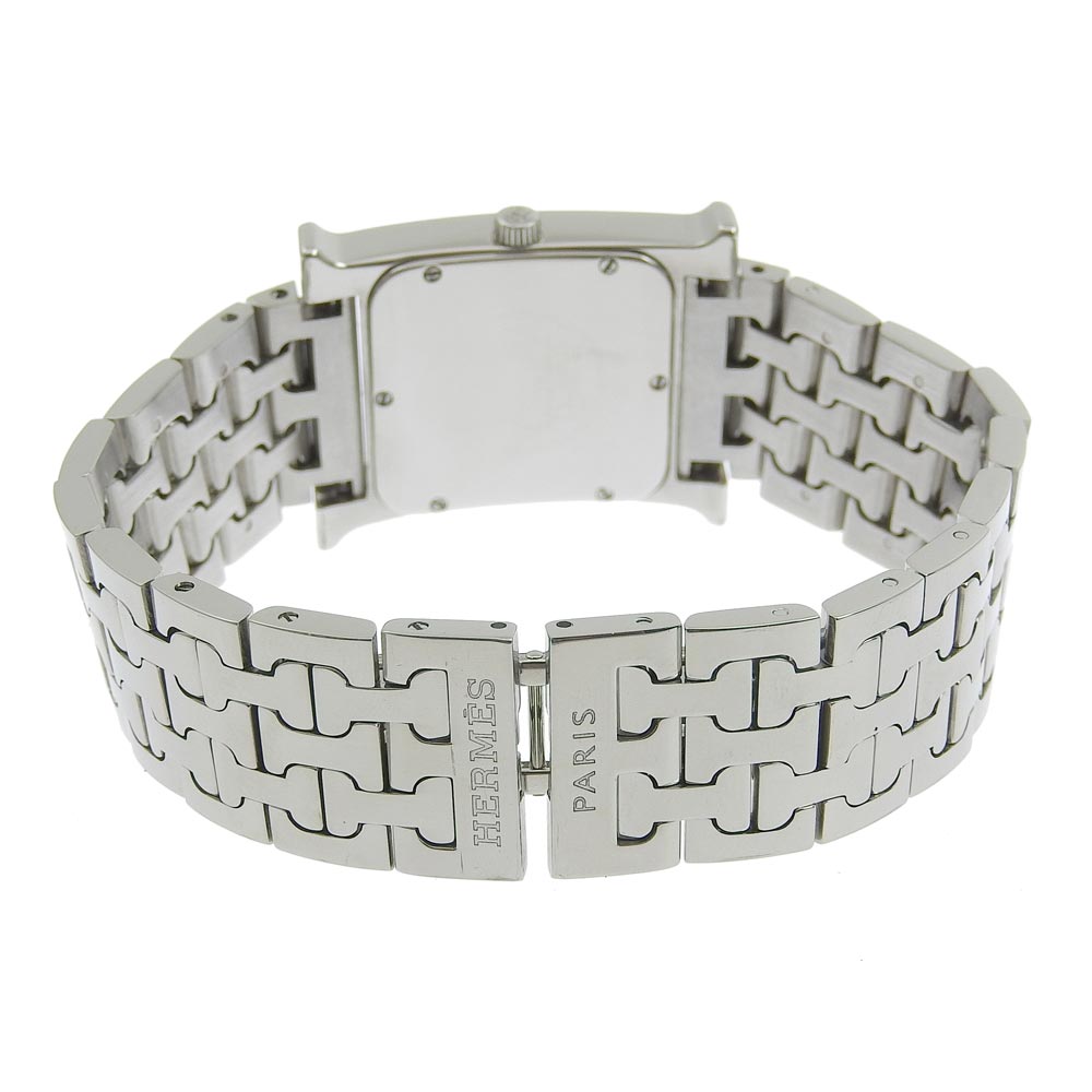 HERMES Watches Quartz HH1.510 Stainless Steel Silver H watch Silver dial Women Used Authentic