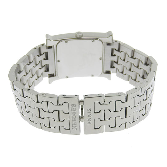 HERMES Watches Quartz HH1.510 Stainless Steel Silver H watch Silver dial Women Used Authentic