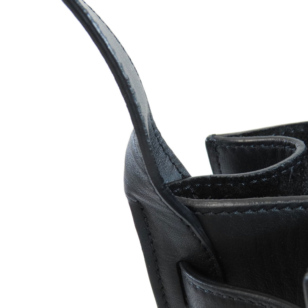 CELINE Shoulder Bag Calfskin black Big Bag Bucket Women Used Authentic