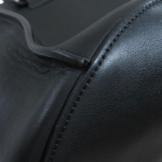 CELINE Shoulder Bag Calfskin black Big Bag Bucket Women Used Authentic