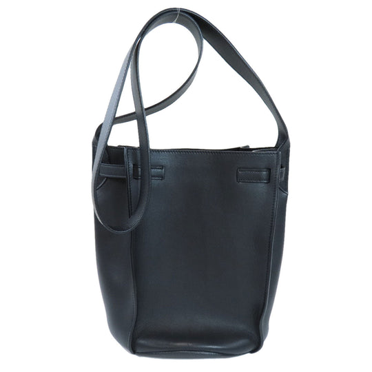 CELINE Shoulder Bag Calfskin black Big Bag Bucket Women Used Authentic