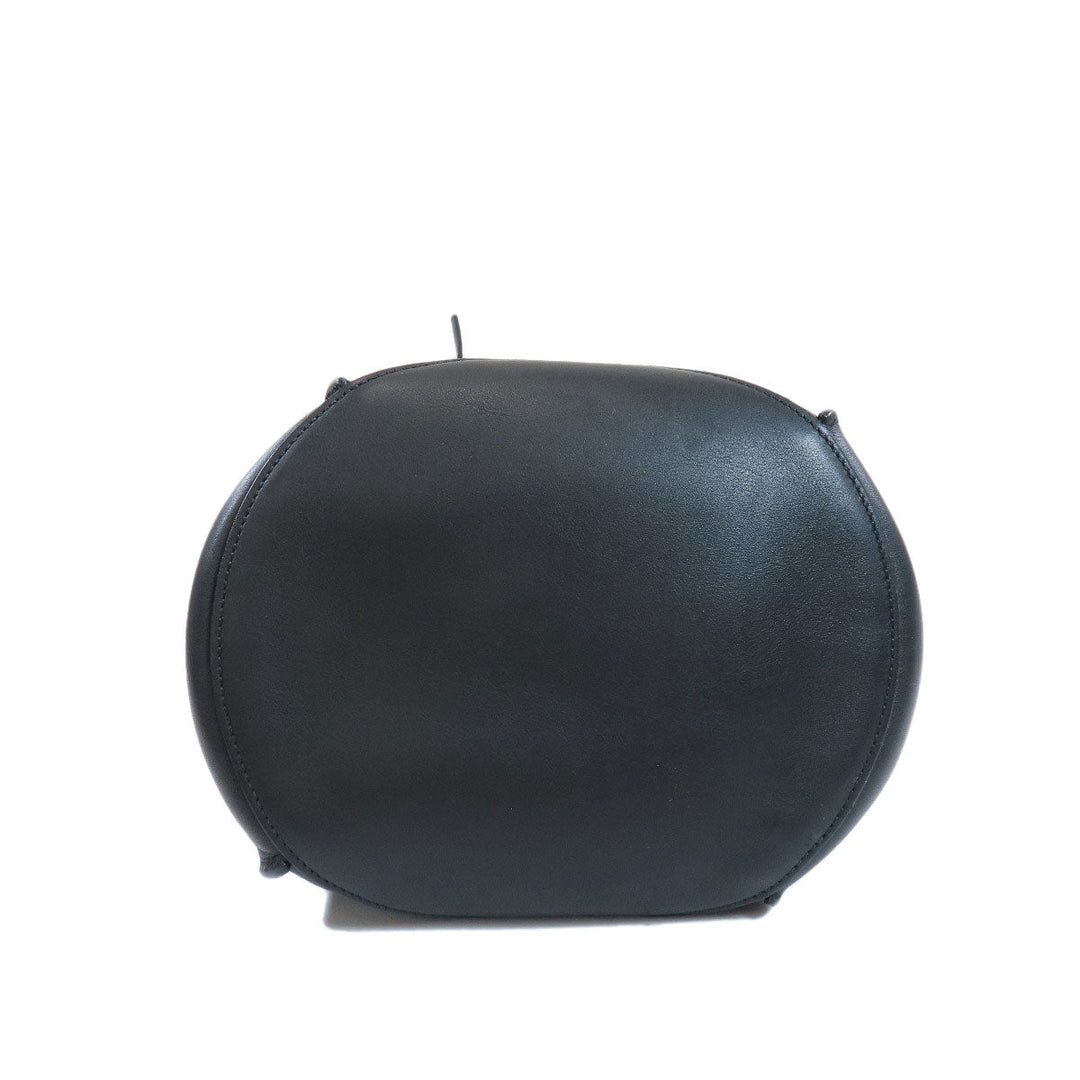 CELINE Shoulder Bag Calfskin black Big Bag Bucket Women Used Authentic