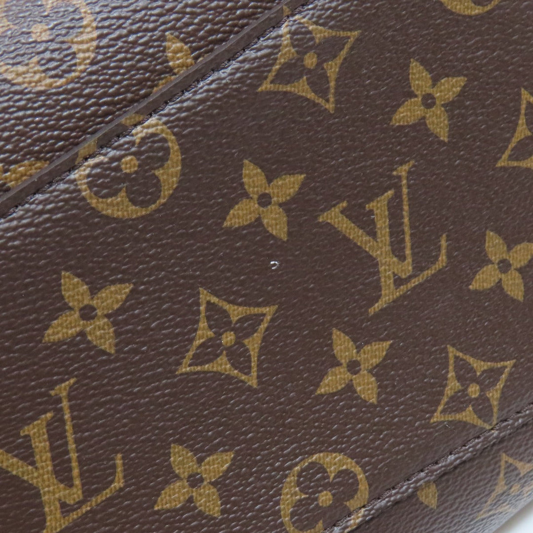 LOUIS VUITTON Handbag M44546 Monogram canvas Brown Rivory MM Monog Lamb Women Used Authentic