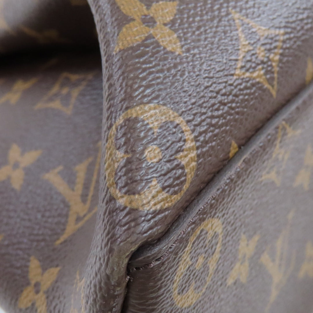 LOUIS VUITTON Handbag M44546 Monogram canvas Brown Rivory MM Monog Lamb Women Used Authentic