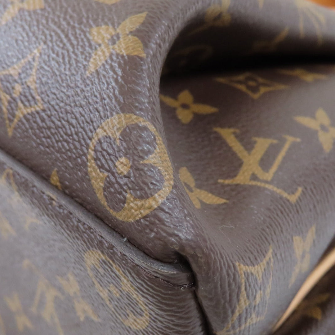 LOUIS VUITTON Handbag M44546 Monogram canvas Brown Rivory MM Monog Lamb Women Used Authentic
