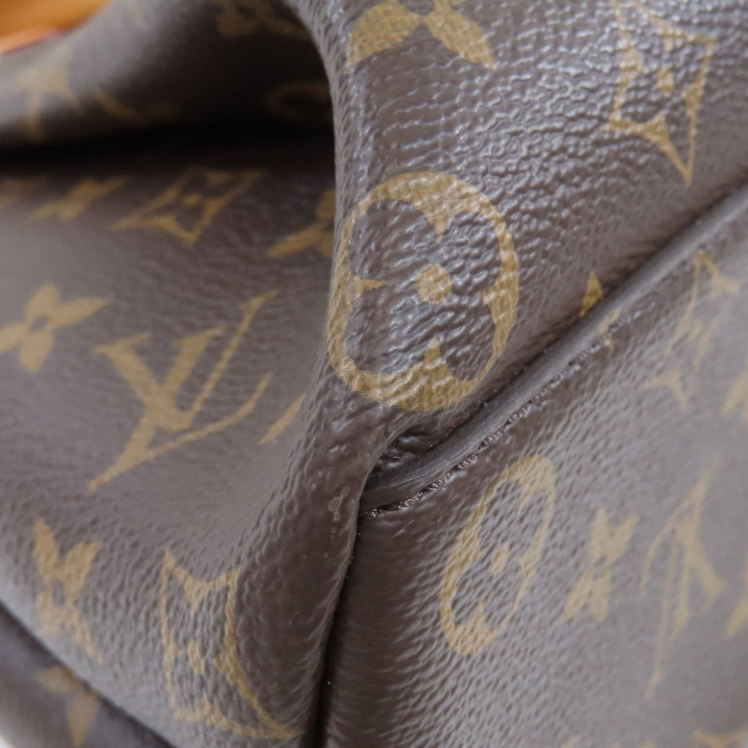 LOUIS VUITTON Handbag M44546 Monogram canvas Brown Rivory MM Monog Lamb Women Used Authentic
