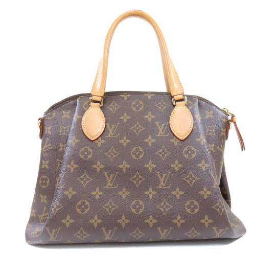 LOUIS VUITTON Handbag M44546 Monogram canvas Brown Rivory MM Monog Lamb Women Used Authentic
