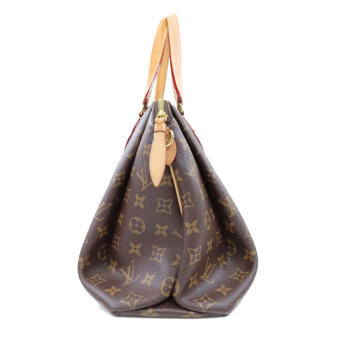 LOUIS VUITTON Handbag M44546 Monogram canvas Brown Rivory MM Monog Lamb Women Used Authentic