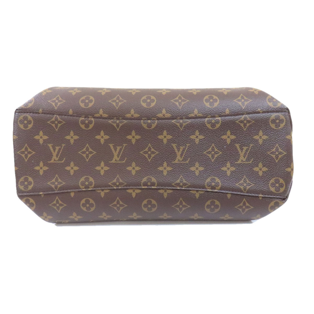 LOUIS VUITTON Handbag M44546 Monogram canvas Brown Rivory MM Monog Lamb Women Used Authentic