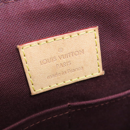 LOUIS VUITTON Handbag M44546 Monogram canvas Brown Rivory MM Monog Lamb Women Used Authentic