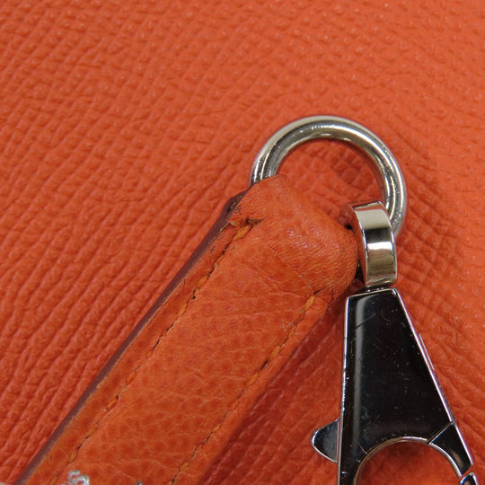 HERMES Handbag Epsom Orange Bolide 27 Orange SilverMetal Women Used Authentic