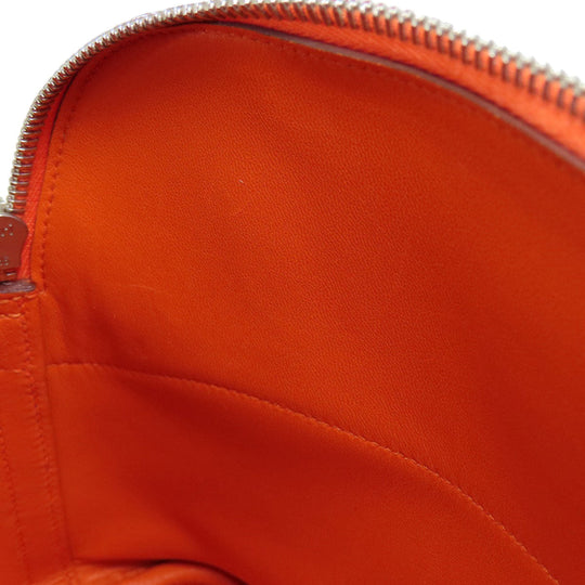 HERMES Handbag Epsom Orange Bolide 27 Orange SilverMetal Women Used Authentic