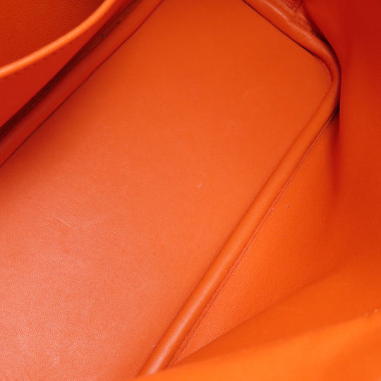 HERMES Handbag Epsom Orange Bolide 27 Orange SilverMetal Women Used Authentic